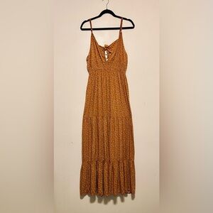 SO Rust Floral Maxi Dress